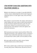 UTAH NOTARY EXAM 2026 QUESTIONS WITH SOLUTIONS GRADED A&plus;