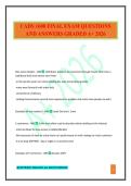 CADS 1600 FINAL EXAM QUESTIONS AND ANSWERS GRADED A&plus; 2026