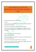 CADS 2000 EXAM 1 REVIEW QUESTIONS AND ANSWERS GRADED A&plus; 2026