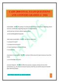 CADS 2000 FINAL EXAM QUESTIONS AND ANSWERS GRADED A&plus; 2026