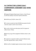 VA CONTRACTORS LICENSE EXAM 2 COMPREHENSIVE ASSESSMENT 2026 TESTED QUESTIONS