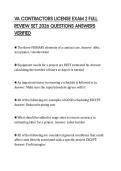 VA CONTRACTORS LICENSE EXAM 2 FULL REVIEW SET 2026 QUESTIONS ANSWERS VERIFIED