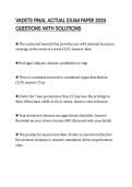 VADETS FINAL ACTUAL EXAM PAPER 2026 QUESTIONS WITH SOLUTIONS
