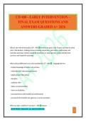 CD 480 - EARLY INTERVENTION &ndash; FINAL EXAM QUESTIONS AND ANSWERS GRADED A&plus; 2026
