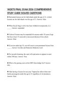 VADETS FINAL EXAM 2026 COMPREHENSIVE STUDY GUIDE SOLVED QUESTIONS