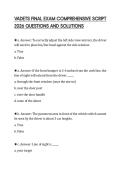 VADETS FINAL EXAM COMPREHENSIVE SCRIPT 2026 QUESTIONS AND SOLUTIONS