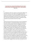WGU D664 TASK A&colon; ENHANCING KINDERGARTEN MATH WITH MOTIVATIONAL TECHNIQUES &vert; 2026 UPDATE &vert; 100&percnt; CORRECT