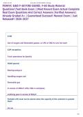 FDNYC G60 F-60 FIRE GUARD&comma; F-60 Study Material  QuestionsTest Bank Exam &vert;&vert;Most Recent Exam Actual Complete  Real Exam Questions And Correct Answers &lpar;Verified Answers&rpar;  Already Graded A&plus; &vert; Guaranteed Success&excl;&excl; Newest Exam &vert; Just  Released&excl;&excl; 2026-20