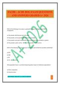 FACHE - ACHE BOG EXAM QUESTIONS AND ANSWERS GRADED A&plus; 2026