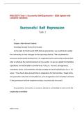 WGU D270 Task 1&colon; Successful Self Expression &ndash; 2026 Update with complete solutions&period;
