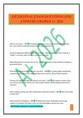 ED 220 FINAL EXAM QUESTIONS AND ANSWERS GRADED A&plus; 2026