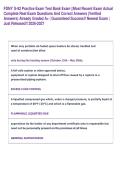 FDNY S-92 Practice Exam Test Bank Exam &vert;&vert;Most Recent Exam Actual  Complete Real Exam Questions And Correct Answers &lpar;Verified  Answers&rpar; Already Graded A&plus; &vert; Guaranteed Success&excl;&excl; Newest Exam &vert;  Just Released&excl;&excl; 2026-2027  