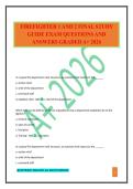 FIREFIGHTER 1 AND 2 FINAL STUDY GUIDE EXAM QUESTIONS AND ANSWERS GRADED A&plus; 2026