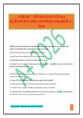 FISDAP &ndash; OPERATIONS EXAM QUESTIONS AND ANSWERS GRADED A&plus; 2026