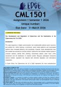 CML1501 Assignment 1 &lpar;ANSWERS&rpar; Semester 1 2026 - DISTINCTION GUARANTEED