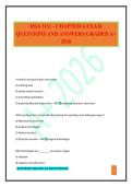 HSA 3111 - CHAPTER 6 EXAM QUESTIONS AND ANSWERS GRADED A&plus; 2026