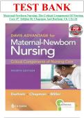 Maternal-Newborn Nursing&colon; The Critical Components of Nursing Care &lpar;4th Edition&rpar; by Chapman & Durham &ndash; Complete Test Bank for Chapters 1&ndash;24