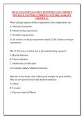 FINAL EXAM METALLURGY QUESTIONS AND CORRECT  DETAILED ANSWERS &lpar;VERIFIED ANSWERS&rpar; ALREADY  GRADED A&plus;
