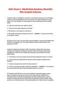 N321&colon; Exam 2 - NCLEX-Style Questions &lpar;Renal&sol;GU&rpar; With Complete Solutions 