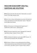 WGU D481 EXAM SCRIPT 2026 FULL QUESTIONS AND SOLUTIONS