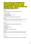 ADVANCED HEALTH ASSESSMENT QUESTIONS AND ANSWERS &sol;&sol;CASE STUDIES 2025&sol;2026 CLINICAL  ASSESSSMENT REVIEW&sol; LATEST UPDATES WITH VERIFIED CORRRECTV ANSWERS