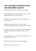 WGU C428 BUNDLED EXAMS 2026 ACTUAL TEST PAPER VERIFIED SOLUTIONS