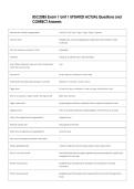 BSC2085 Exam 1 Unit 1 UPDATED ACTUAL Questions and  CORRECT Answers