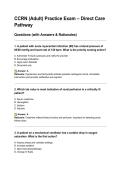 CCRN &lpar;Adult&rpar; Practice Exam &ndash; Direct Care Pathway&period;pdf