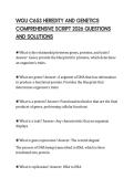 WGU C653 HEREDITY AND GENETICS COMPREHENSIVE SCRIPT 2026 QUESTIONS AND SOLUTIONS