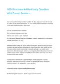 N524 Fundamental Hesi Study Questions With Correct Answers 