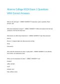 Alverno College N524 Exam 1 Questions With Correct Answers