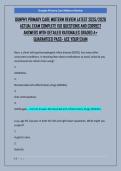 DUNPHY PRIMARY CARE MIDTERM REVIEW LATEST 2025&sol;2026  ACTUAL EXAM COMPLETE 150 QUESTIONS AND CORRECT  ANSWERS WITH DETAILED RATIONALES GRADED A&plus;  GUARANTEED PASS- ACE YOUR EXAM