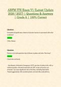 ABFM ITE Exam V1 &lpar;Latest Update 2026 &sol; 2027&rpar; &vert; Questions & Answers &vert; Grade A &vert; 100&percnt; Correct
