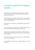 N524 EXAM 1 QUESTIONS WITH CORRECT ANSWERS