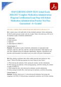 MAP CERTIFICATION TEST Actual Exam 2026&sol;2027 Complete Medication Administration Program Certification Exam Prep with School Medication Administration Practice Test Pass Guaranteed - A&plus; Graded