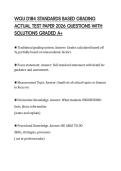 WGU D184 STANDARDS BASED GRADING ACTUAL TEST PAPER 2026 QUESTIONS WITH SOLUTIONS GRADED A&plus;