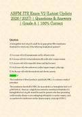 American Board of Family Medicine In-Training Examination &lpar;ABFM ITE&rpar; Exams V1 & V2 &lpar;Latest 2026 &sol; 2027 Updates STUDY BUNDLE PACKAGE WITH SOLUTIONS&rpar; 100&percnt; Verified Questions & Answers &vert; Grade A