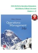 Operations Management &lpar;14th Edition&rpar; by William J&period; Stevenson &ndash; Complete Test Bank for Chapters 1&ndash;19