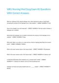WKU Nursing Med Surg Exam -1 Questions With Correct Answers