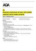 AQA AS English Language  Paper 2 Language Varieties &lpar;2025 Exam &plus; Mark Scheme&rpar;