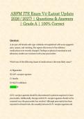 ABFM ITE Exam V4 &lpar;Latest Update 2026 &sol; 2027&rpar; &vert; Questions & Answers &vert; Grade A &vert; 100&percnt; Correct