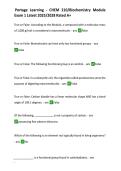 Portage Learning - CHEM 210 Biochemistry Module Exam 1 Latest 2025-2028 Rated A&plus;