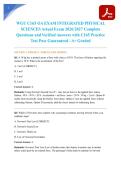 WGU C165 OA EXAM INTEGRATED PHYSICAL SCIENCES Actual Exam 2026&sol;2027 Complete Questions and Verified Answers with C165 Practice Test Pass Guaranteed - A&plus; Graded