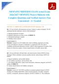 NRNP 6552 MIDTERM EXAM Actual Exam 2026&sol;2027 NRNP6552 Week 6 Midterm with Complete Questions and Verified Answers Pass Guaranteed - A&plus; Graded