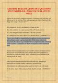 EXIT HESI -PN EXAM A PRACTICE QUESTIONS  AND VERIFIED SOLUTION FOR GUARANTEED  PASS&excl;&excl;&excl;