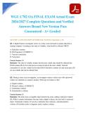WGU C702 OA FINAL EXAM Actual Exam 2026&sol;2027 Complete Questions and Verified Answers Brand New Version Pass Guaranteed - A&plus; Graded