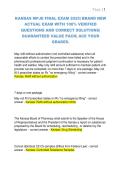 Kansas MPJE Exam Prep 2025 &vert; Updated Practice Questions with Verified Answers