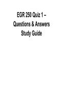 EGR 250 Quiz 1 Questions and Answers Study Guide 2025&sol; 2026 Comprehensive Electrical and Computer Engineering Study Guide with Solutions