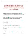 LSVT BIG MODULES LEE SILVERMAN VOICE TREATMENT QUESTIONS AND ANSWERS WITH COMPLETE SOLUTIONS &vert; NEW UPDATE 2026 