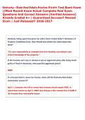 Kentucky - State Real Estate Practice Exam Test Bank Exam  &vert;&vert;Most Recent Exam Actual Complete Real Exam  Questions And Correct Answers &lpar;Verified Answers&rpar;  Already Graded A&plus; &vert; Guaranteed Success&excl;&excl; Newest  Exam &vert; Just Released&excl;&excl; 2026-2027